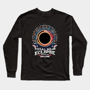 Total Solar Eclipse - 12th August 2045 Long Sleeve T-Shirt